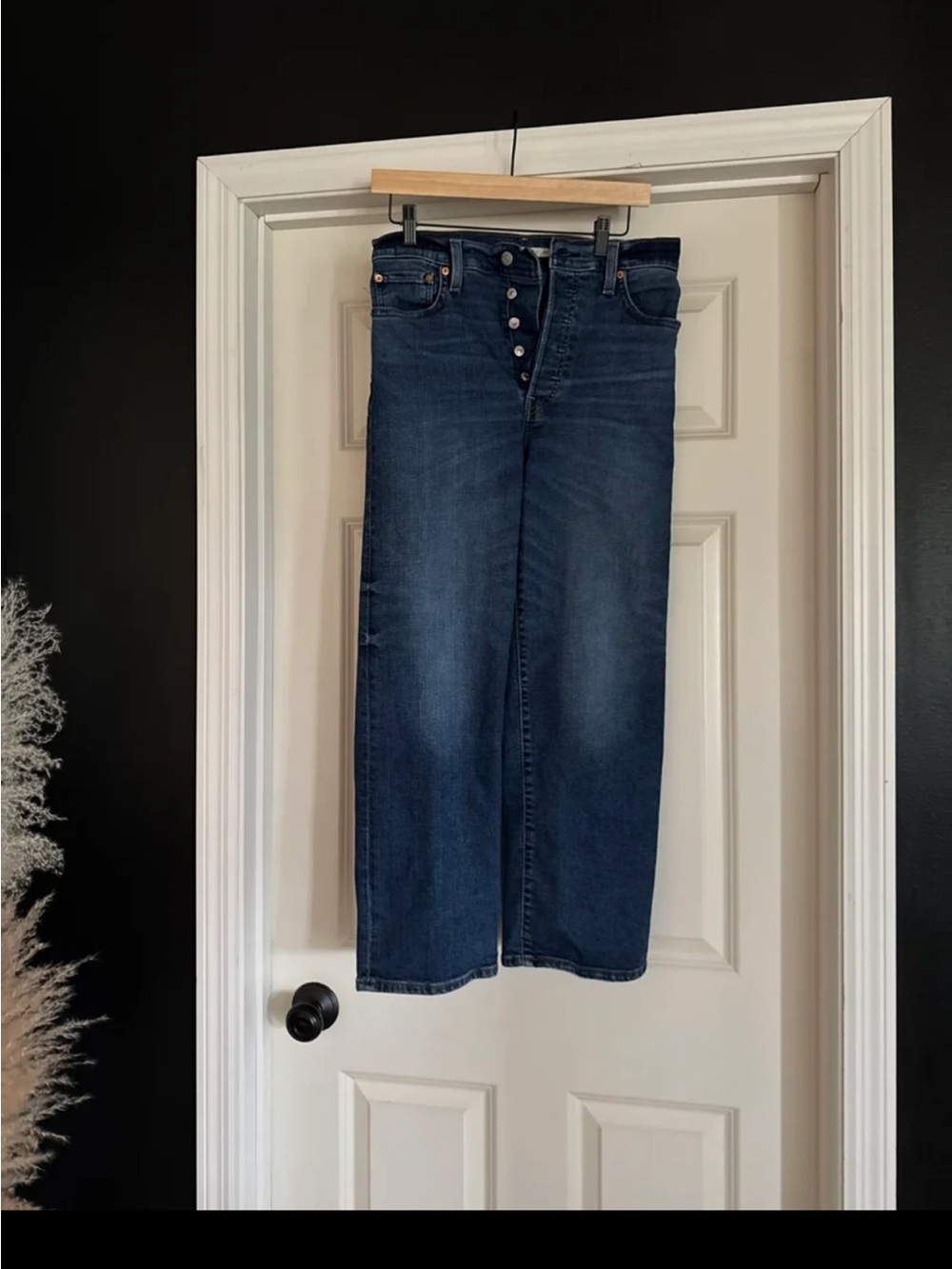 Levi’s Ribcage Straight Ankle Women's Jeans in Dial Up Dark Indigo Worn In Sz 29 - Picture 8 of 12